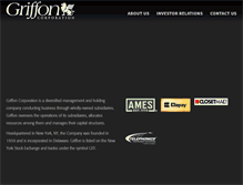 Tablet Screenshot of griffon.com
